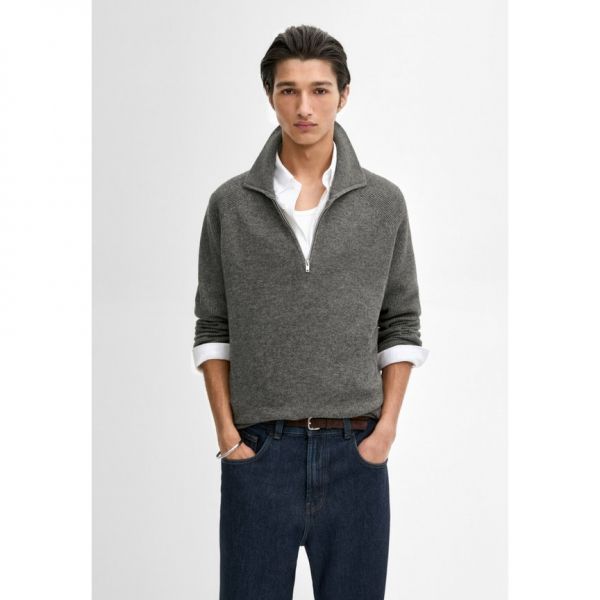 Massimo Dutti 마시모 두티 모크 - 점퍼 회색
